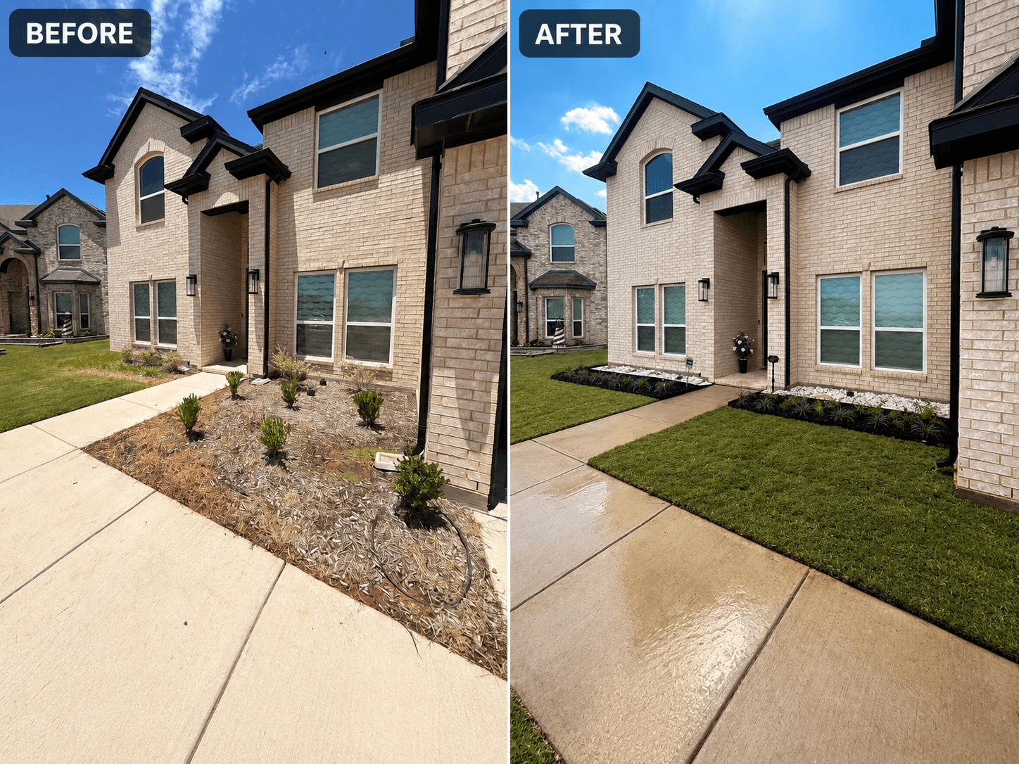 Full Front Refresh — before and after